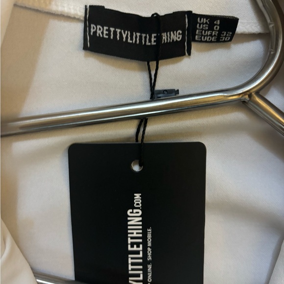 White cut out belted dress - Picture 2 of 4